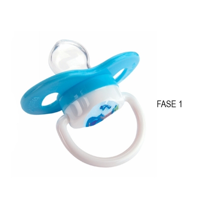 CHUPETA KUKA PLUS SILICONE (TAMANHO 1) RECEM NASCIDO AZUL
