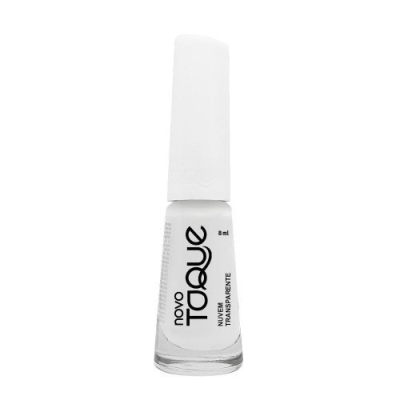 Esmalte novo toque 8ml transparente nuvem , novo toque renda transparente