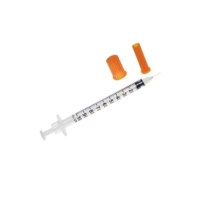 Seringa 1ml solidor p/ insulina c/agulha, p/insulina c/agulha