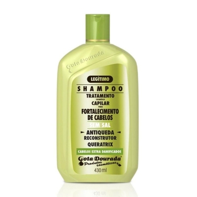 Shampoo gota dourada 430ml fortalecimento, anticaspa