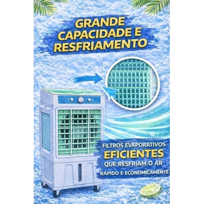 Climatizador portatil evaporativo de 30 LITROS