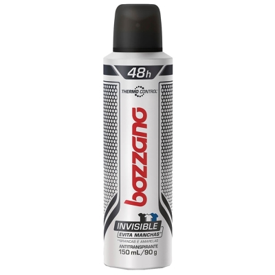 Desodorante bozzano aero 150ml invisible thermo , invisible thermo 
