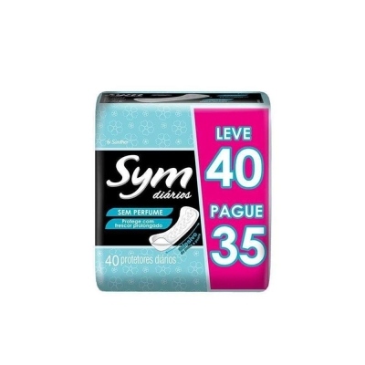 Protetor diario sym c/40 s/perfume