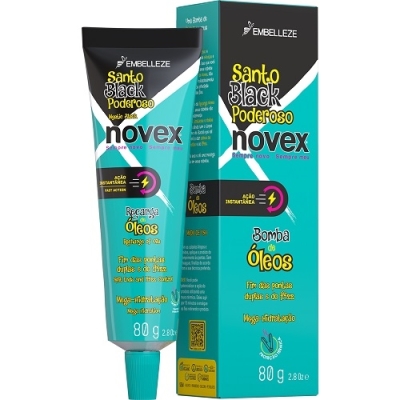 Novex recarga de oleos santo black poderoso 80g