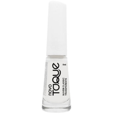 Esmalte novo toque 8ml transparente nuvem classic , novo toque superrenda transparente