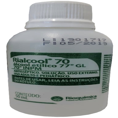 Alcool absoluto rialcool 70, 50ml