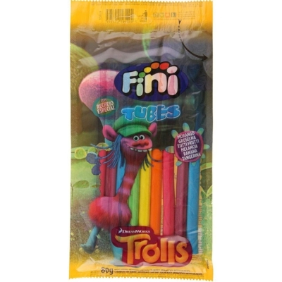 REGALIZ TUBES FINI 80G TUBES TROLLS 