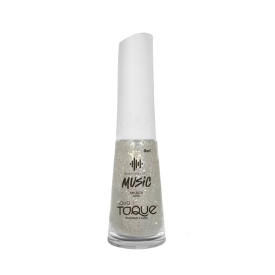 Esmalte novo toque 8ml gliter music em alta 