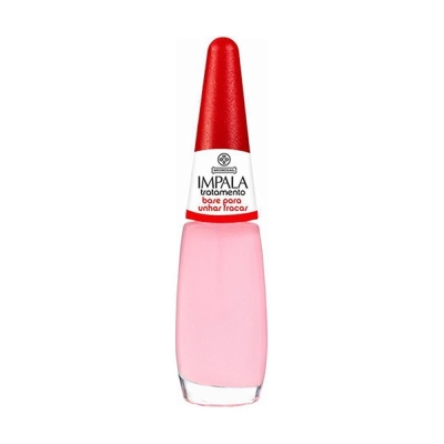 Esmalte impala 7,5ml tratamento base p/unhas fracas, base p/unhas fracas