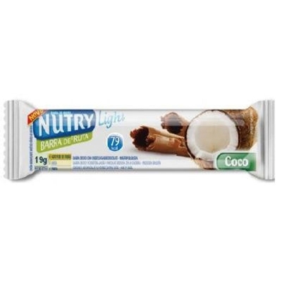 Barra de fruta nutry light coco 19g, coco