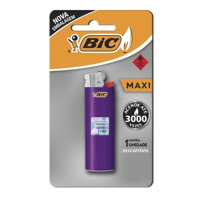 Isqueiro bic maxi, c/01