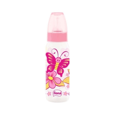 Mamadeira fiona 240ml silicone rosa, silicone rosa