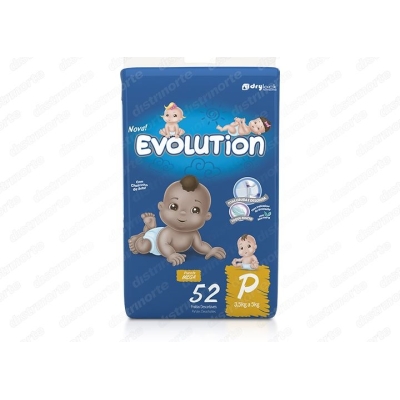 Fralda descartavel evolution classic meg c/52 p