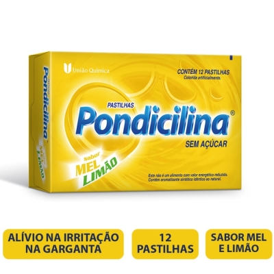 Pondicilina mel-limao cart c/ 12 pa, mel-limao cart c/ 12 pastilhas