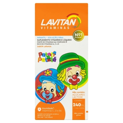 LAVITAN VITAMINA INFANTIL 240ML SABOR LARANJA