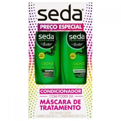 Kit seda cachos definidos , shampoo + condicionador