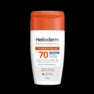 Helioderm corpo fps70 120ml ativo hialuronico