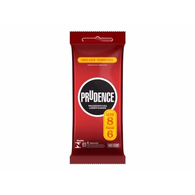 Preservativo prudence lubrificados l8p6, lubrificados