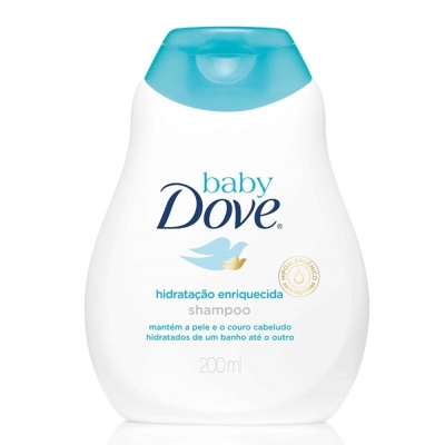 Shampoo dove baby 200ml hidrat.enriquecida, hidratacao enriquecida