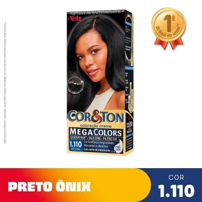 Tintura Coloração Cor E Ton Niely Escolha A Cor Tom 1.110 PRETO ONIX