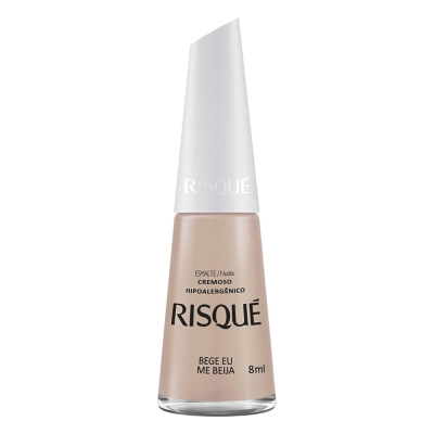 Esmalte risque 8ml bege eu me beija, crewmoso nude