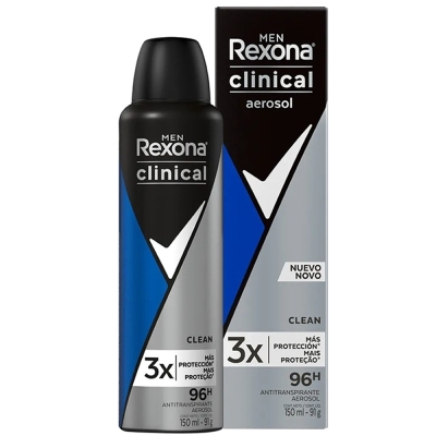 DESODORANTE REXONA AERO 150ML CLINICAL CLEAN