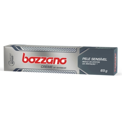 Creme barbear bozzano 65g pele sensivel, pele sensivel 65g