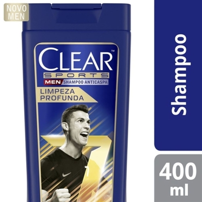 Shampoo clear 400ml limpeza profunda men, men limpeza profunda