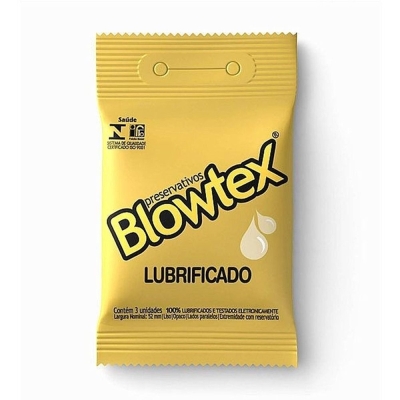 Preservativo blowtex c/3 lubrificado, tradicional