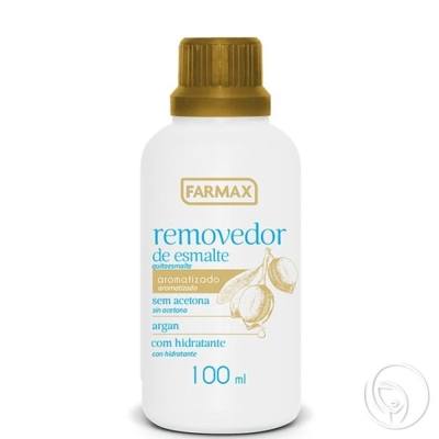 Removedor de esmalte 100ml argan e oleo girassol, argan e oleo de girassol