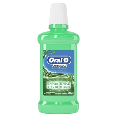 Oral-b antiseptico complete 500ml hortela, hortela s/ alcool