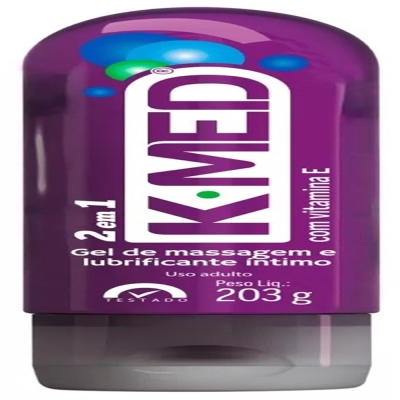 K-med 2 em 1 gel lubrificante 203g, gel de massagem e lubrificante intimo