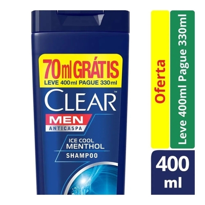 Shampoo clear 400ml ice cool menthol men, men ice cool menthol