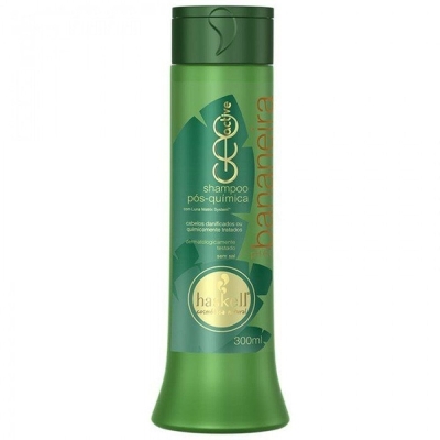 Shampoo haskell 300ml bananeira, pos quimica