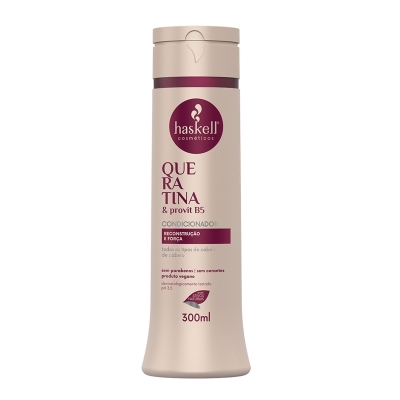 Condicionador Cabelos Com Quimica Queratina Haskell 300ml