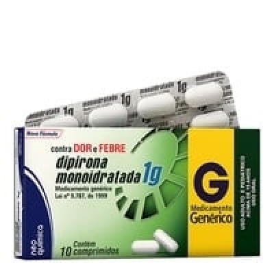 Dipirona sodica 1g c/10 , cx/10 comp