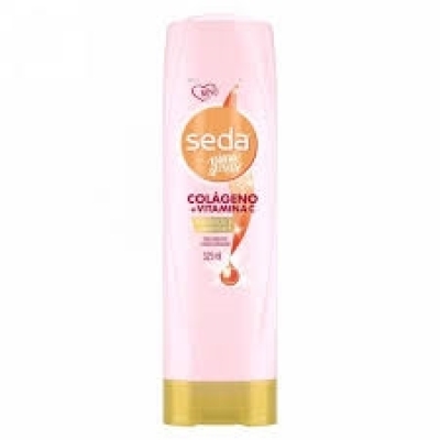Condicionador Regeneração e Luminosidade Seda 325ml Seda By Niina Secrets Condicionador Colágeno + Vitamina C By Niina Secrets Seda Colágeno + Vitamina C Condicionador