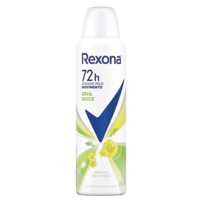 Antitranspirante em aerossol Rexona Erva-Doce 150 ml