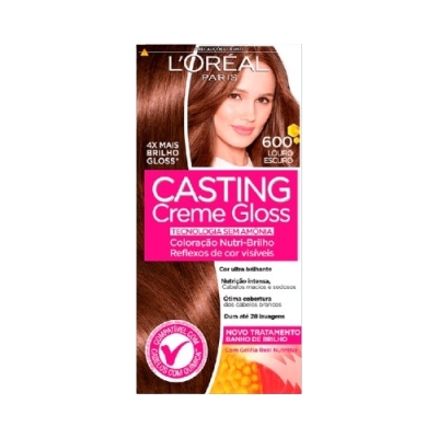  Loreal Tonalizante Casting Sem Amônia 600 Louro Escuro Tom 600 Louro Escuro