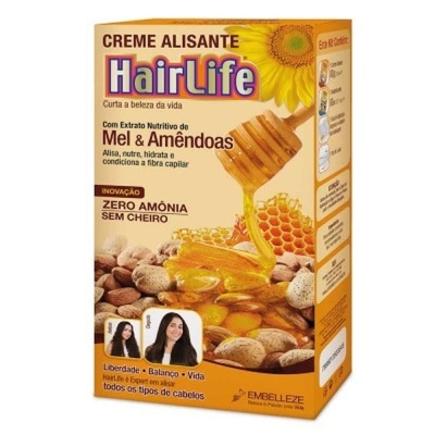 Alisante hair life mel amendoaszero amonia/sem c, mel amendoas