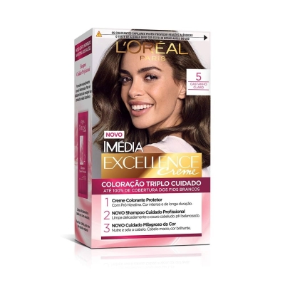  Tintura L'oreal Imedia Excellence Tom 5 castanho claro