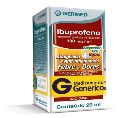 Ibuprofeno 100mg 20ml, 100mg fr 20ml