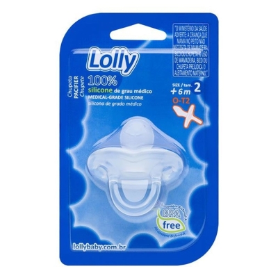 Chupeta lolly special n1 orto 100% silicone transp.