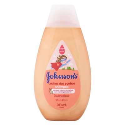Shampoo johnsons baby 200ml cabelos cacheados, cabelos cacheados