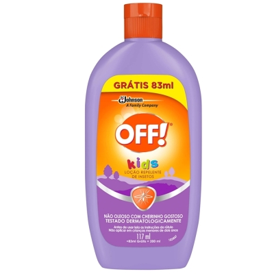 Repelente off kids 200ml loçao, loçao