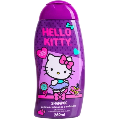 Shampoo Cabelos Cacheados Hello Kitty 260ml Cia Da Natureza
