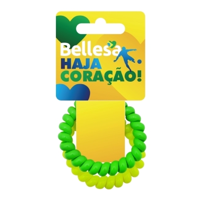 Elastico p/cabelo bellesa fio telefone colors c/2 ref. 785