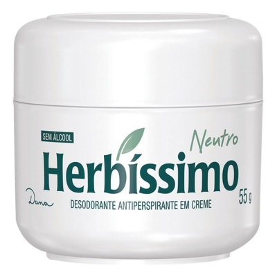Desodorante herbissimo creme 55g neutro s/perfume