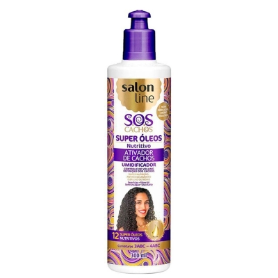 Ativador cachos nutritivo salon line 300ml, cachos