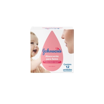 Absorvente p/ seios johnson c/12uni, johnson & johnson